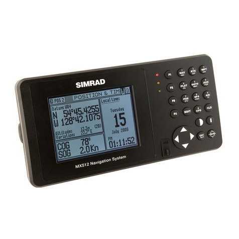 Simrad MX510 User manual