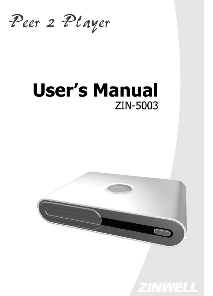 Zinwell Peer 2 Player ZIN-5003 user manual