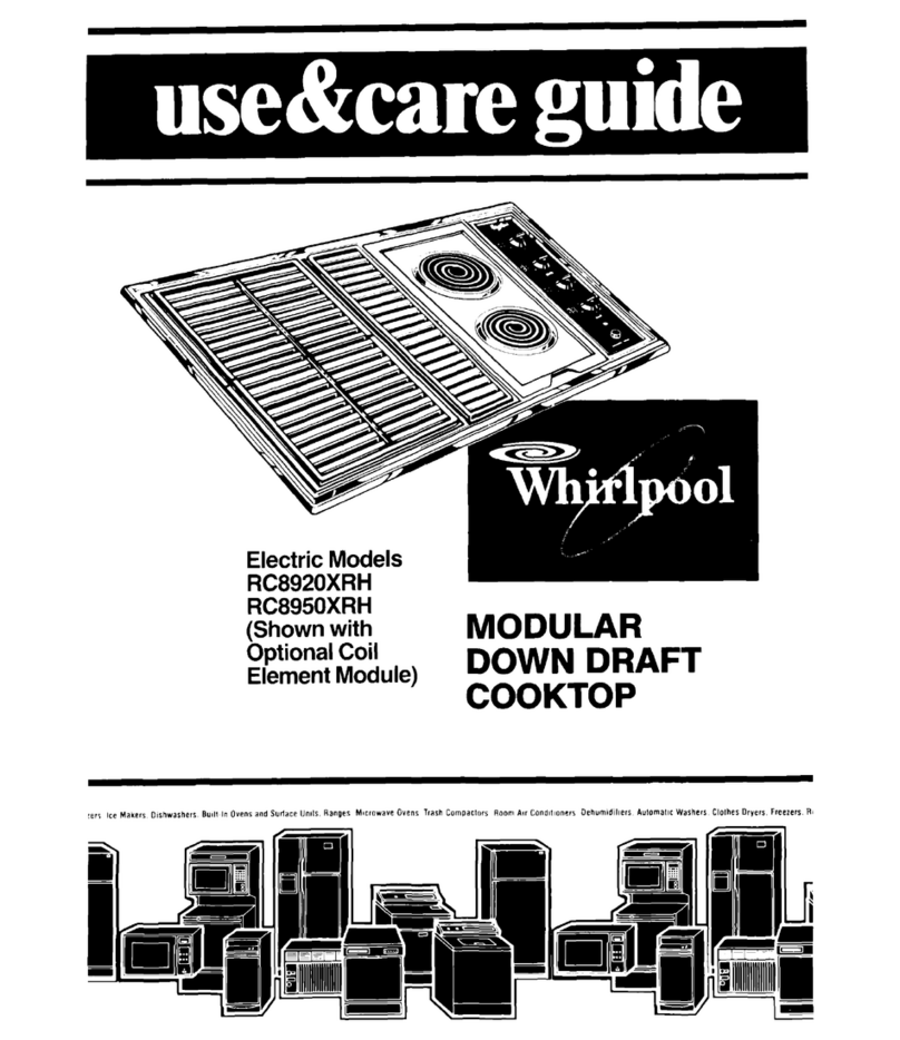 Whirlpool RC8920XRH Use and care guide Whirlpool RC8920XRH Use and care guide