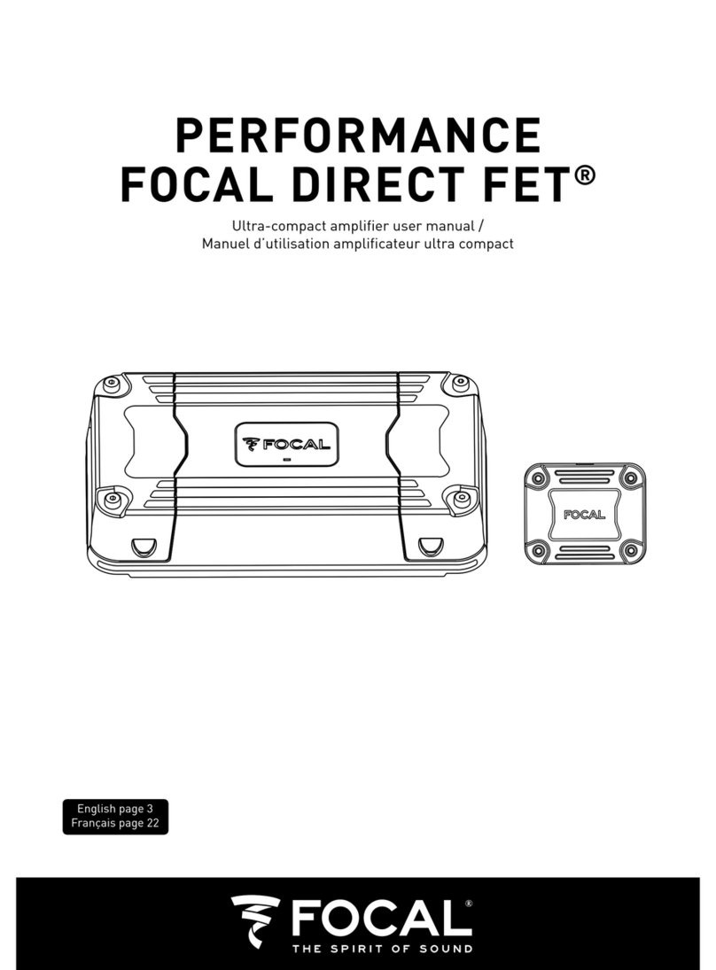 Focal PERFORMANCE DIRECT FET user manual