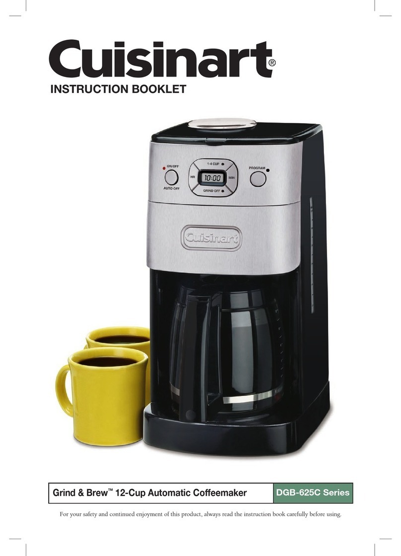 Cuisinart DGB-625C Series Grind & Brew User manual