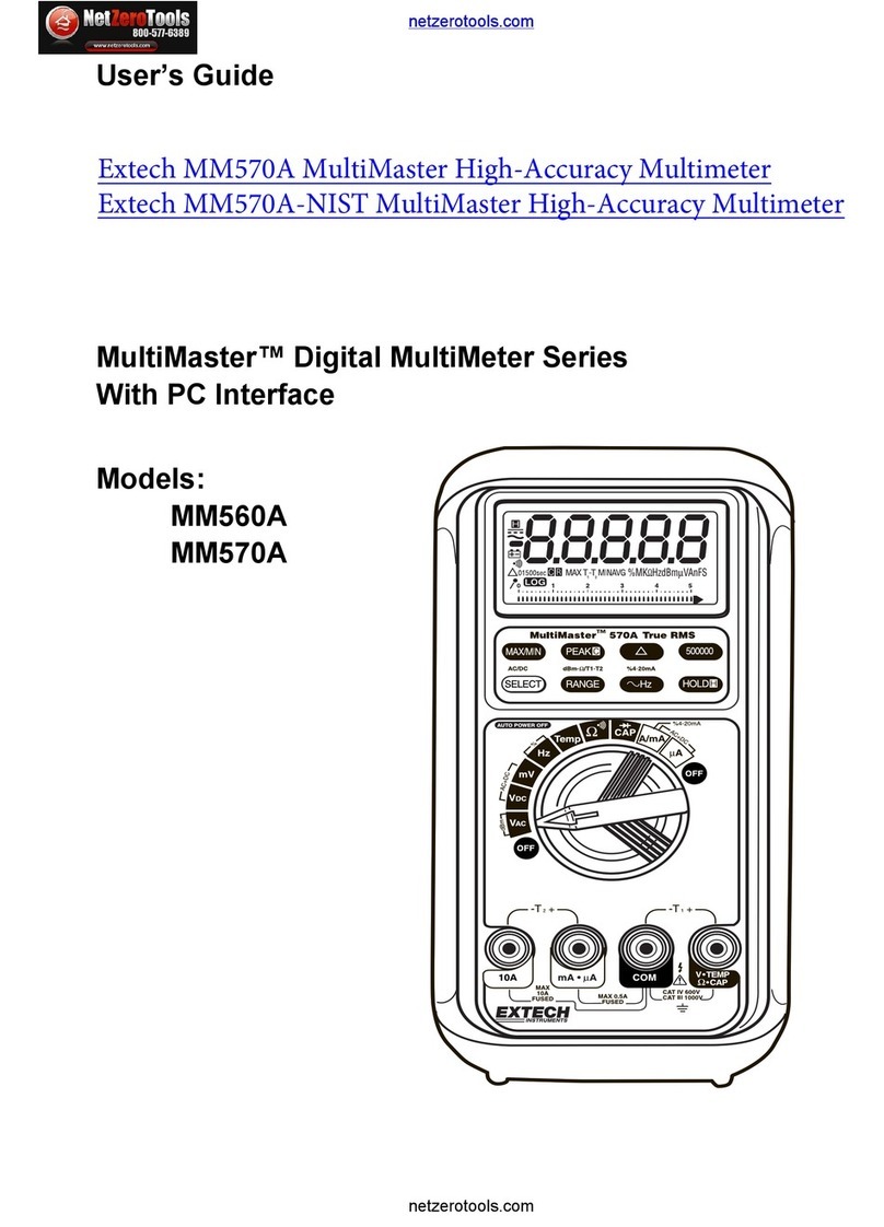 Extech Instruments MultiMaster MM560A User manual Extech Instruments MultiMaster MM560A User manual