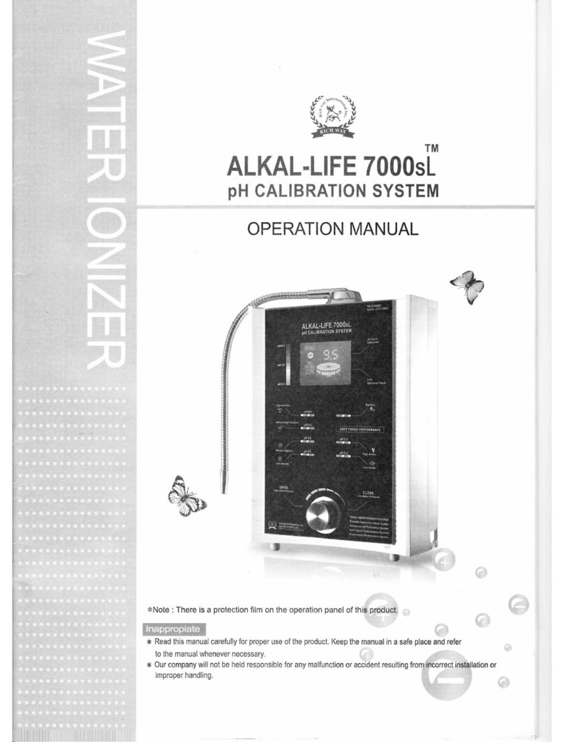 Rich Way ALKAL-LIFE 7000sL Operation manual