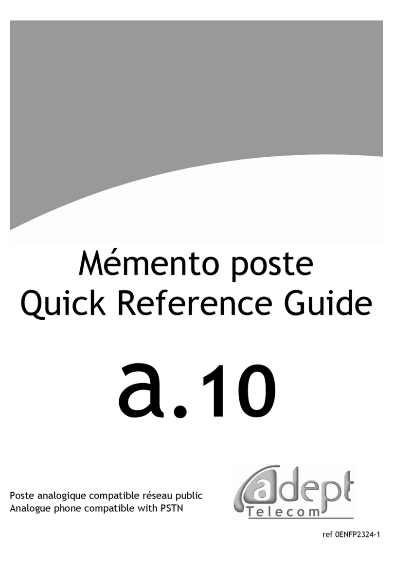 ADEPT Telecom a.10 Quick reference guide