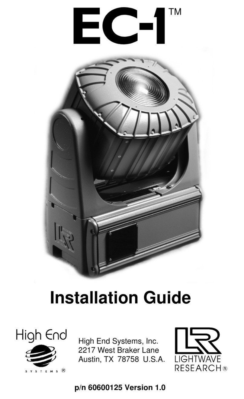 High End Systems EC-1 installation guide High End Systems EC-1 installation guide