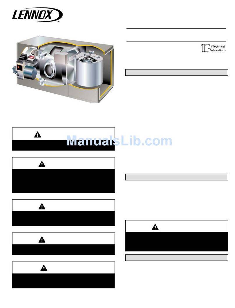 Lennox Elite ELO183DH Series User manual