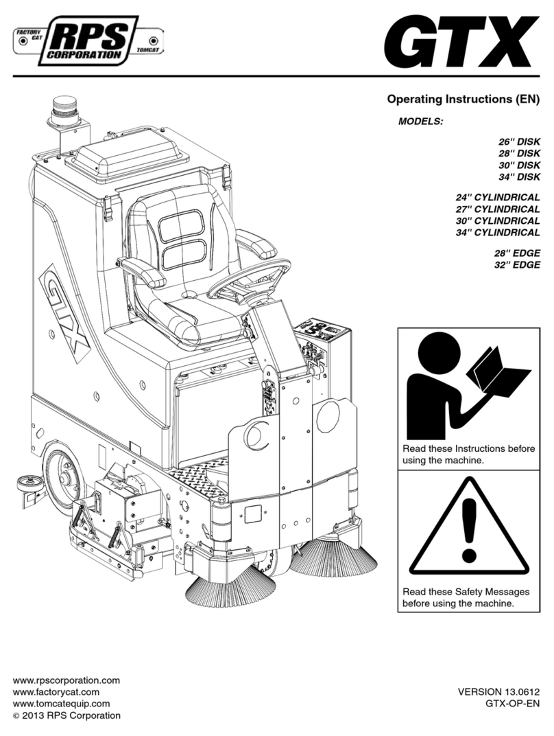 R.P.S. Corporation GTX 26'' DISK operating instructions