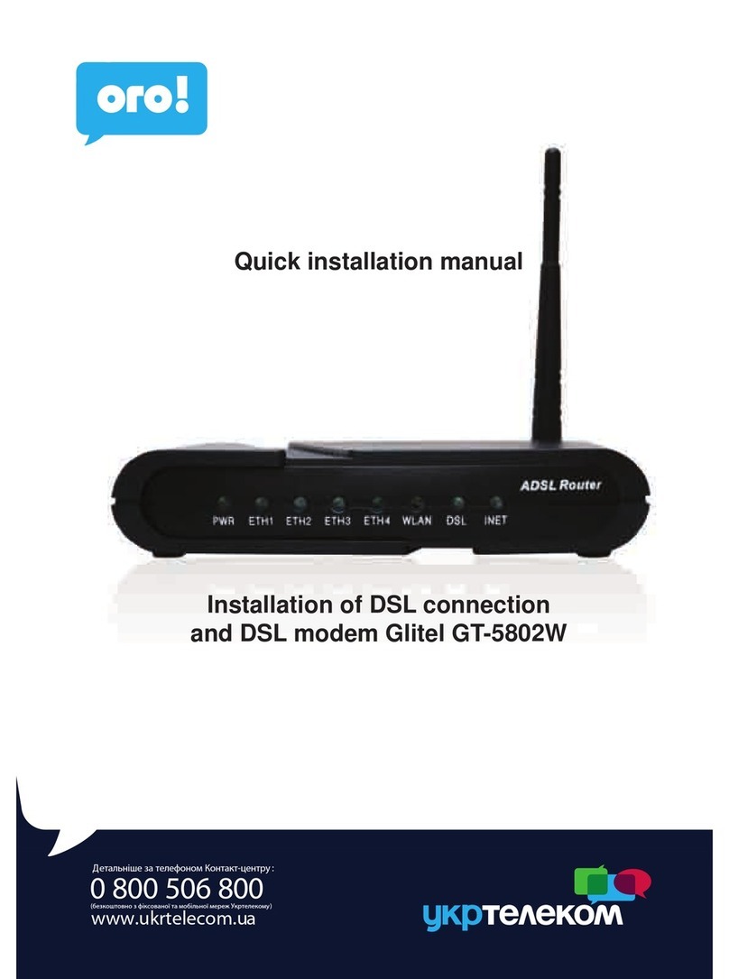 Glitel GT-5802W Operating and maintenance instructions