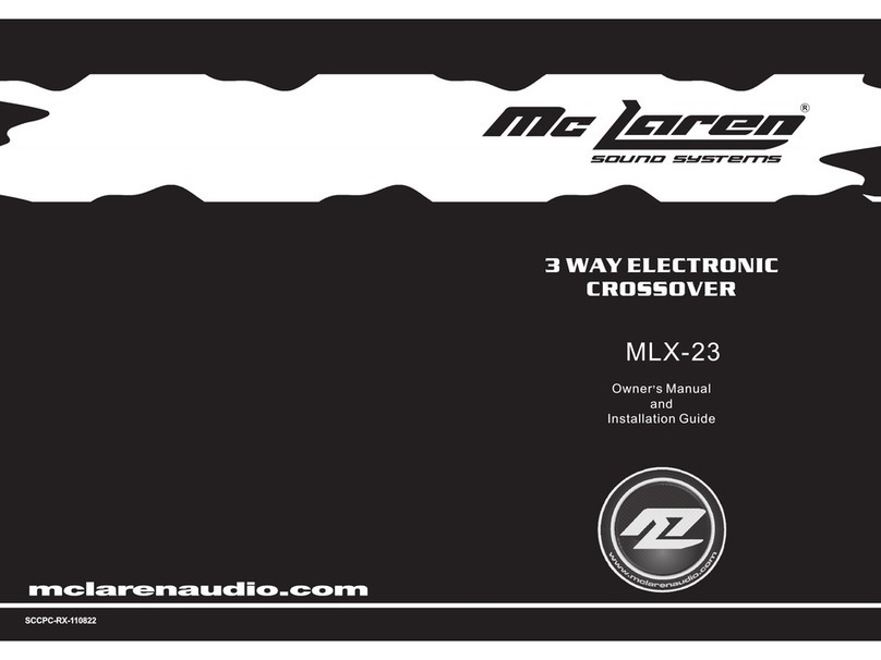 MCLaren Sound Systems MLX-23 Programming manual