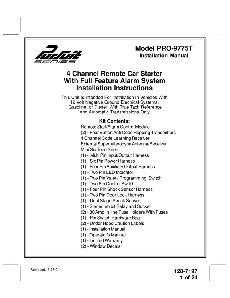 PURSUIT PRO-9775T installation manual PURSUIT PRO-9775T installation manual