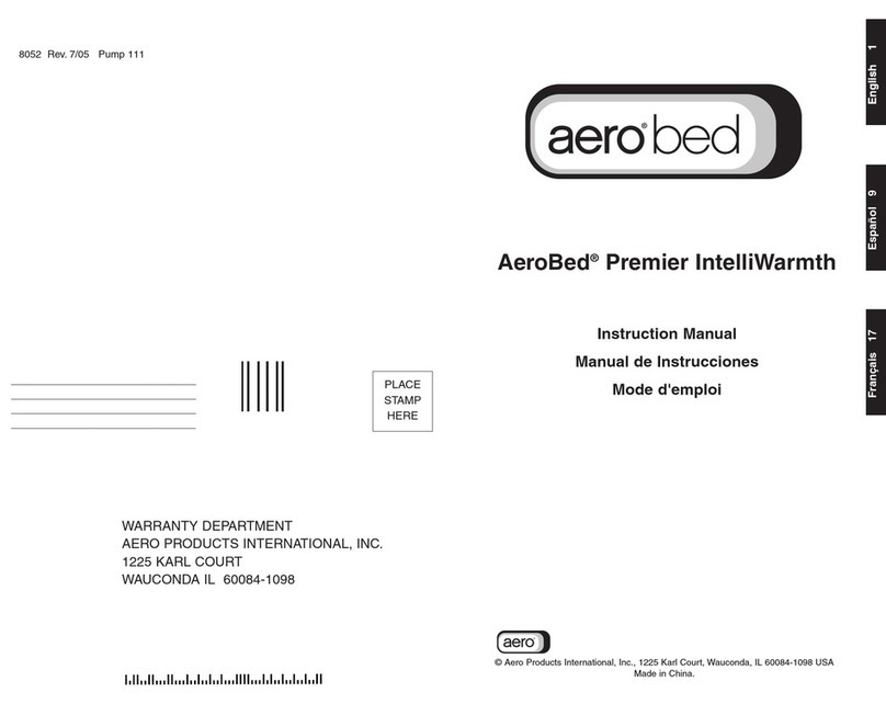 AeroBed Premier IntelliWarmth instruction manual