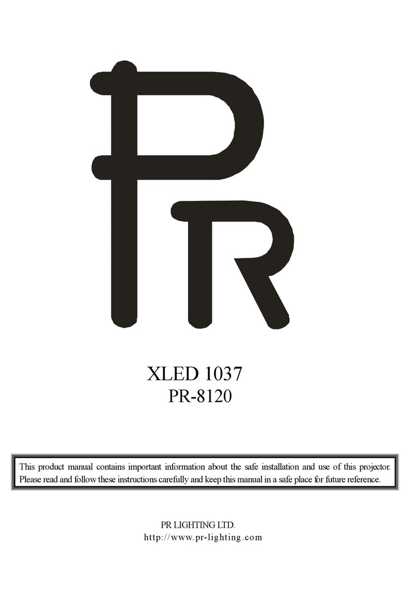 PR Lighting XLED 1037 PR-8120 user guide PR Lighting XLED 1037 PR-8120 user guide