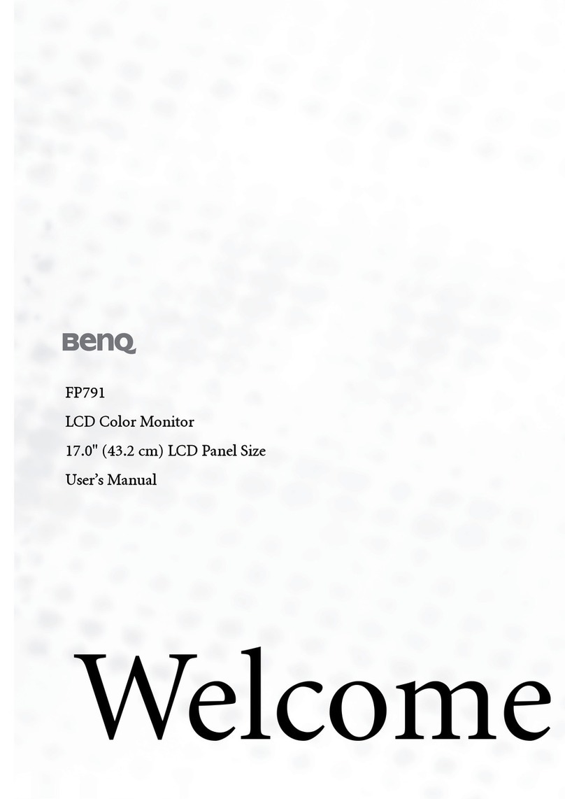 BenQ FP791 - 17" LCD Monitor User manual