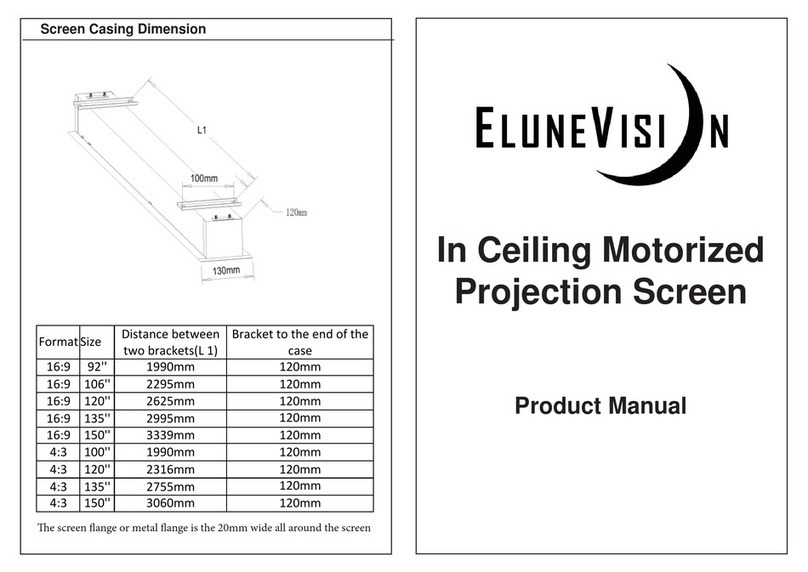 EluneVision In Ceiling Motorized User manual EluneVision In Ceiling Motorized User manual