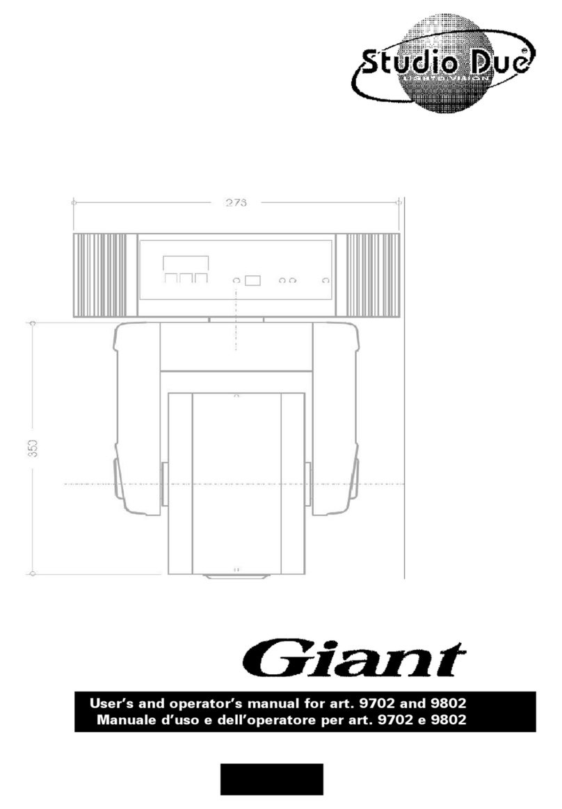 STUDIODUE GIANT Use and operation