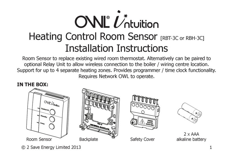 OWL Intuition RBT-3C installation instructions