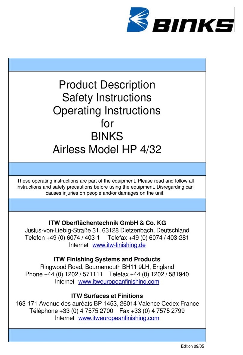 Binks HP 4/32 User manual