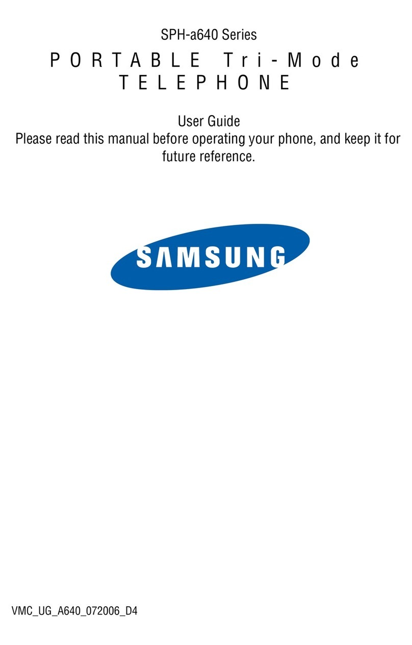 Samsung SPH-a640 Series User manual