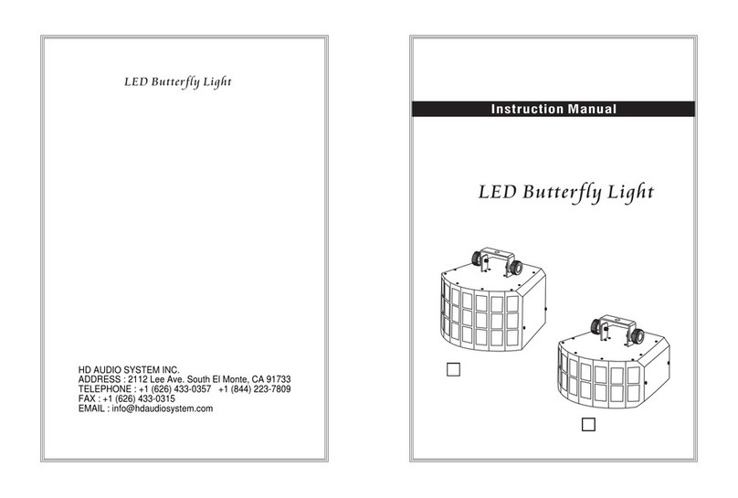 HD AUDIO SYSTEM DMX512 instruction manual
