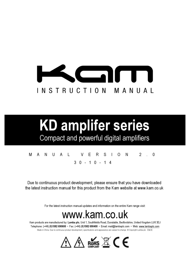 KAM KD series instruction manual