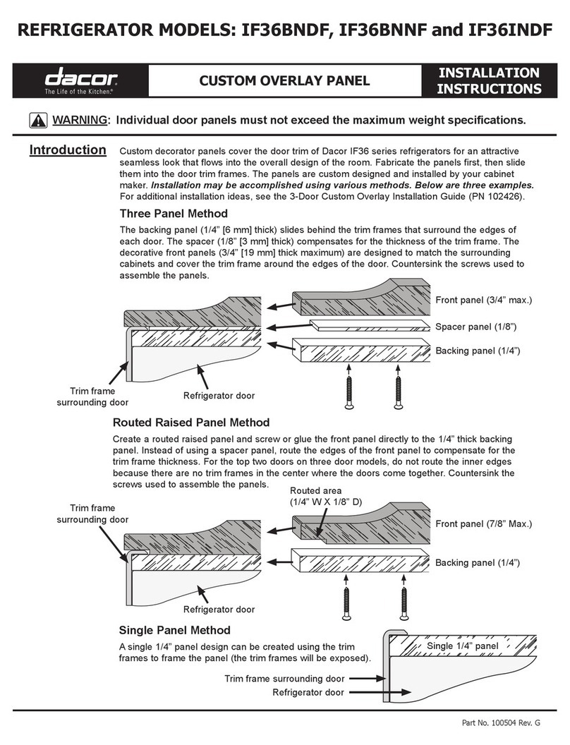 Dacor IF36BNDF installation instructions