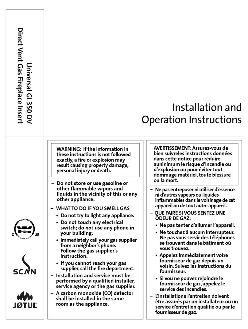 Jøtul GI 350 DV Installation and operation instructions Jøtul GI 350 DV Installation and operation instructions