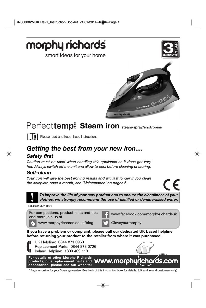 Morphy Richards 300002 owner's guide