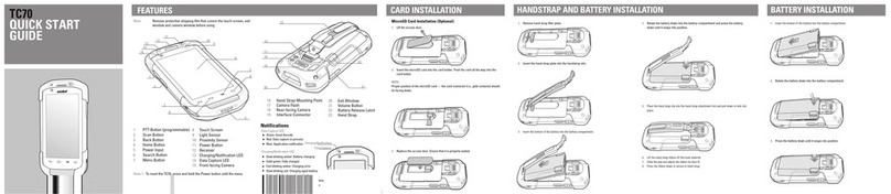 Symbol TC70 quick start guide