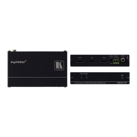 Kramer VS-211H User manual Kramer VS-211H User manual