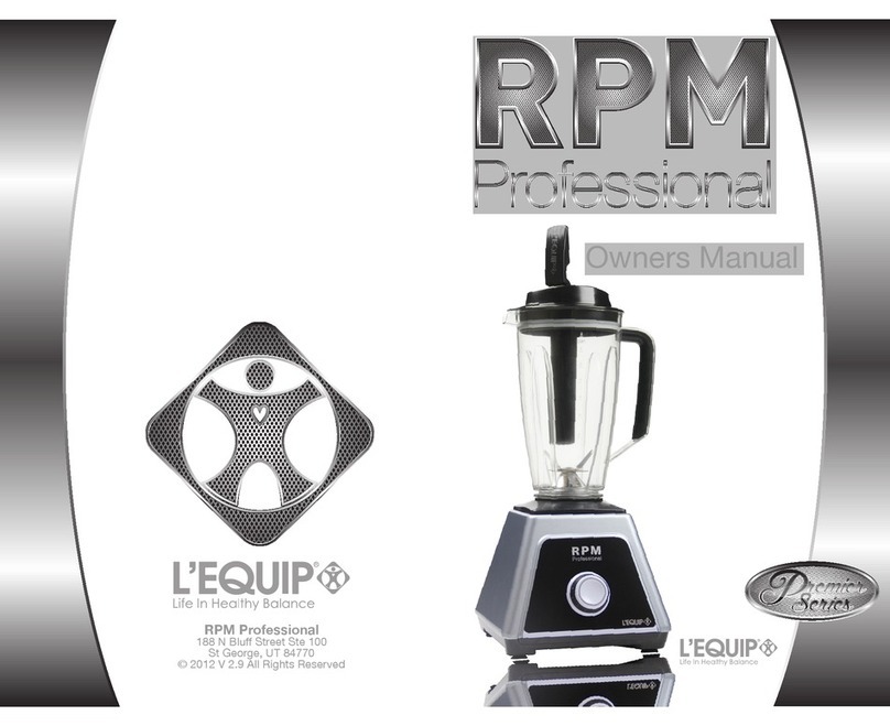 RPM Lequip Premier series owner's manual
