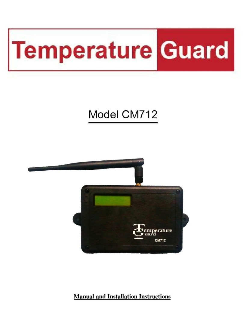 Temperature Guard CM712 Manual and installation instructions