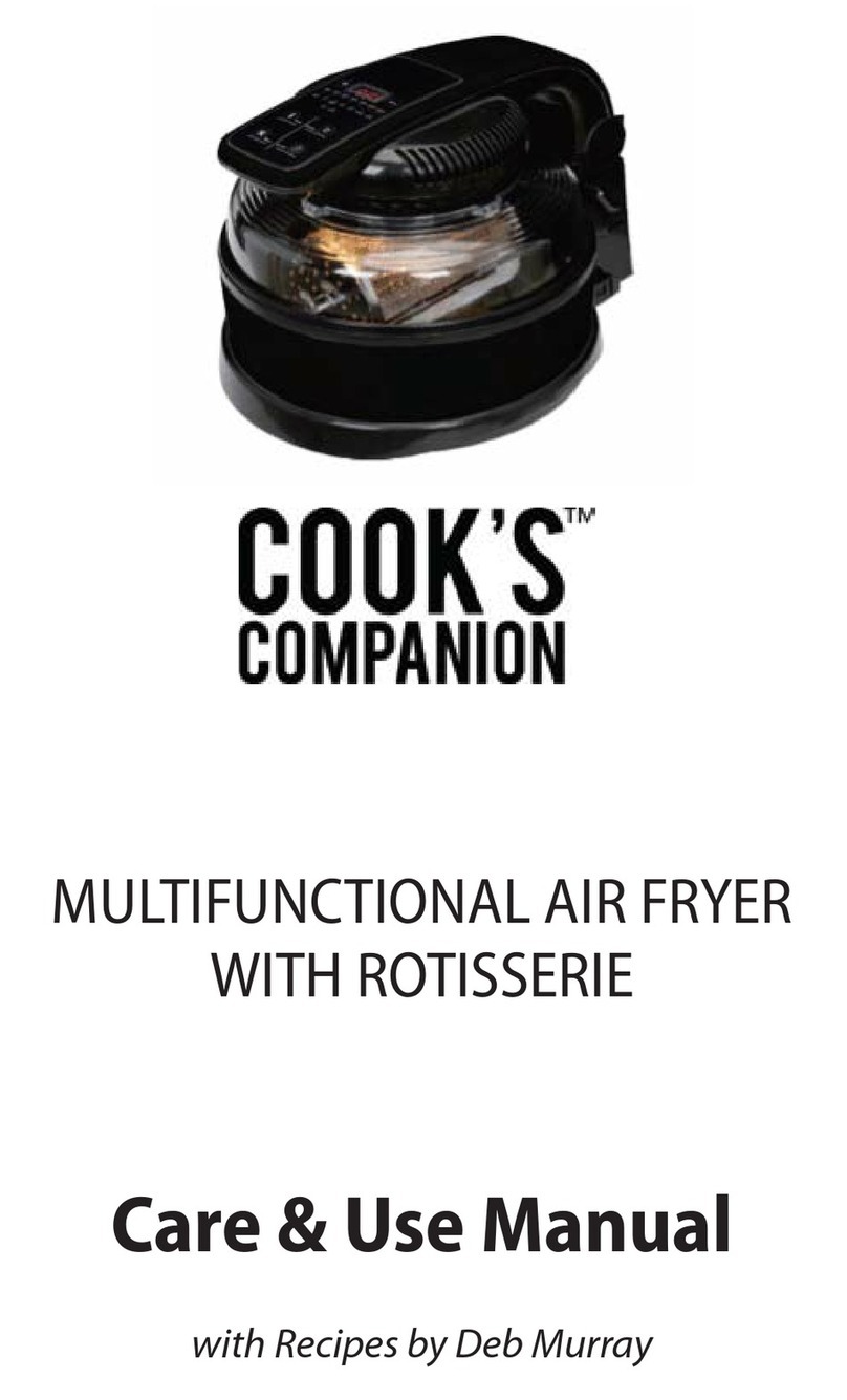Cook's Companion MULTIFUNCTIONAL AIR FRYER WITH ROTISSERIE Care & use manual
