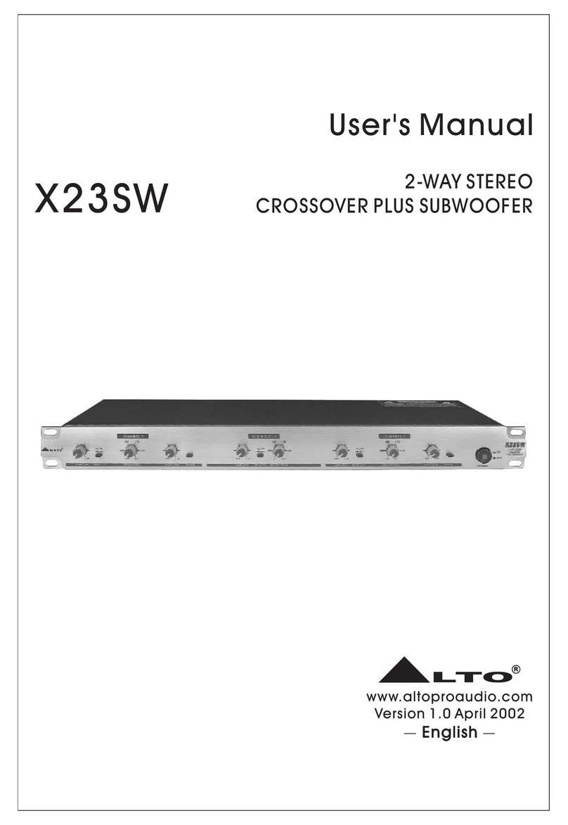 Alto X23SW user manual