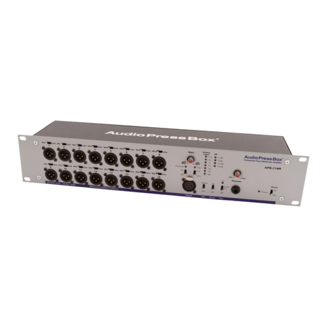 Audio Press Box APB-116R owner's manual