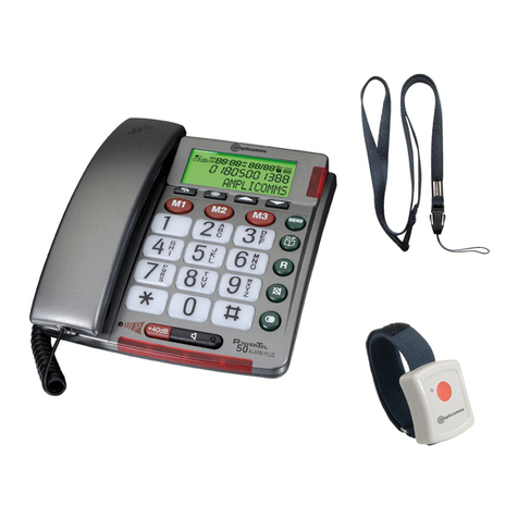 Amplicom POWERTEL 50 ALARM PLUS operating instructions