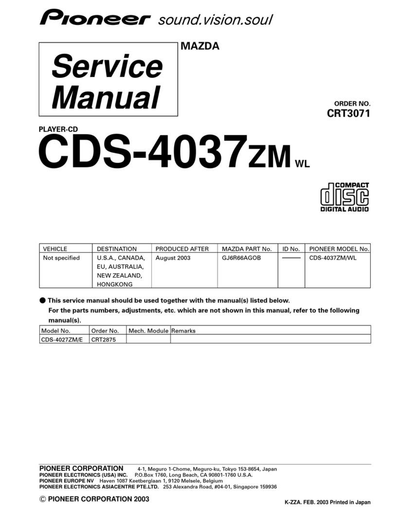 Pioneer CDS-4037ZM WL Service manual