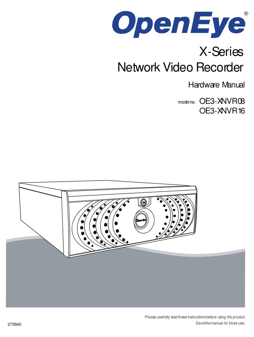 OpenEye OE3-XNVR08 User manual