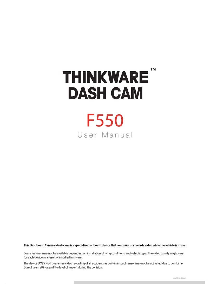 Thinkware F550 DASH CAM user manual