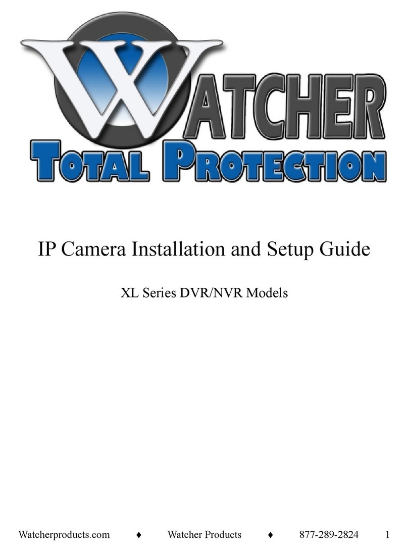 Watcher XL Series Installation and setup guide