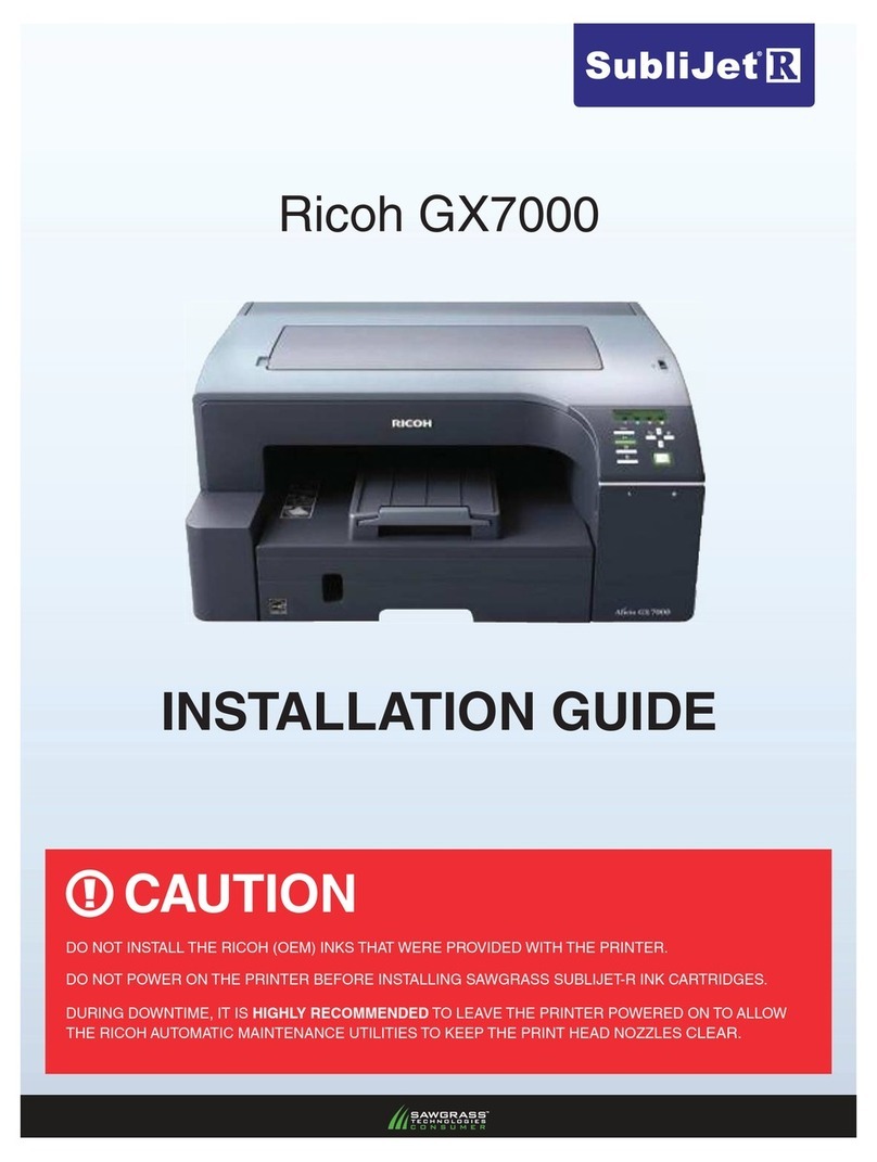 Ricoh GX7000 SubliJet R User manual