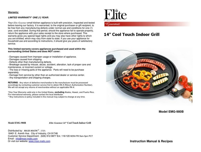 Elite EMG-980B Technical specifications