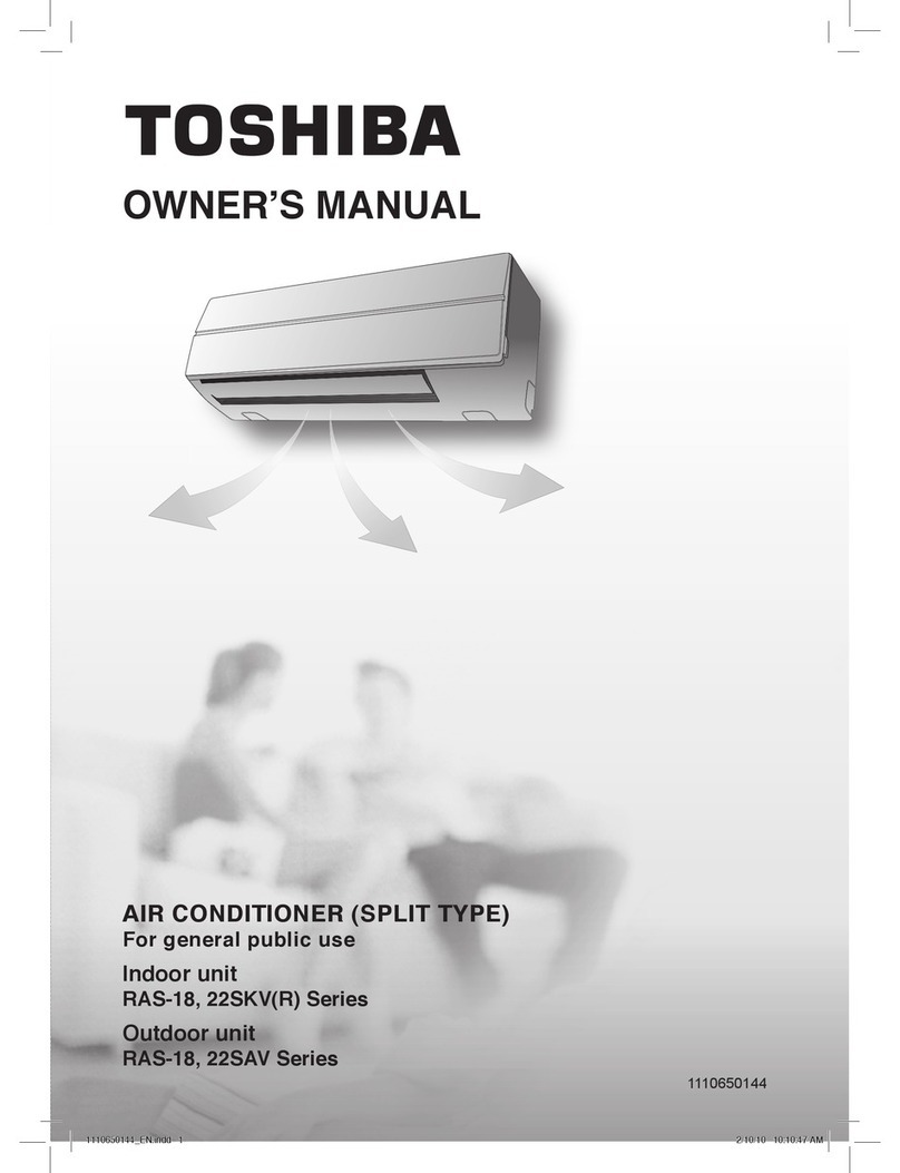 Toshiba RAS-18 22SKV(R) Series User manual