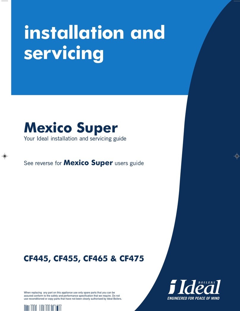 Ideal Boilers Mexico Super CF445 User manual