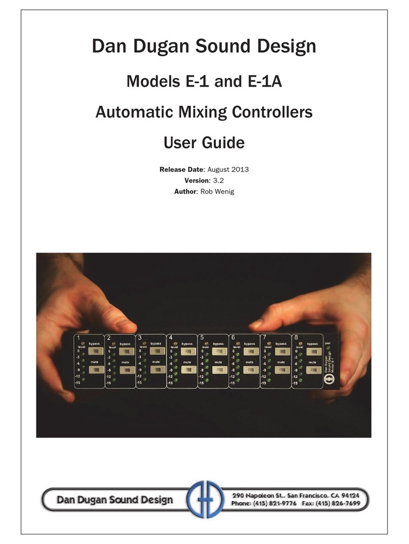 Dan Dugan Sound Design E-1 user guide