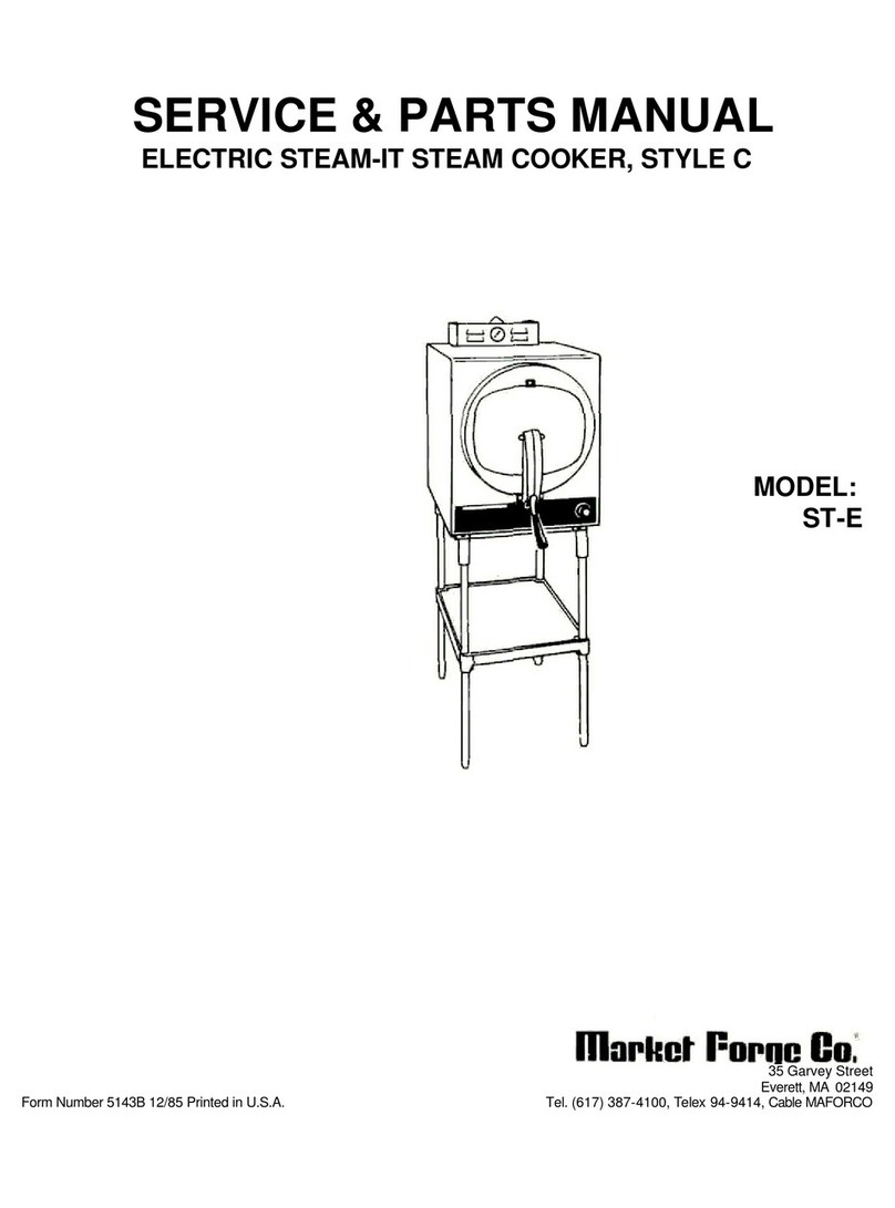 Market Forge Industries ST-E Service & parts manual