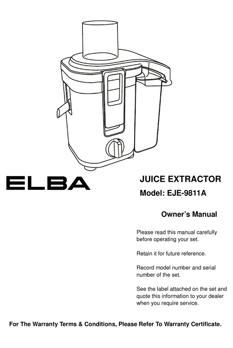 Elba EJE-9811A User manual Elba EJE-9811A User manual