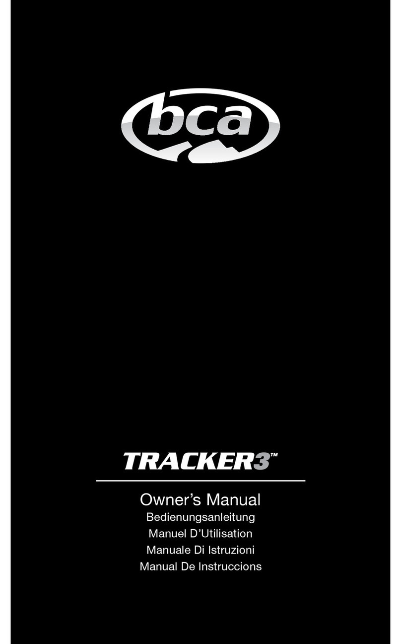 bca Tracker3 owner's manual