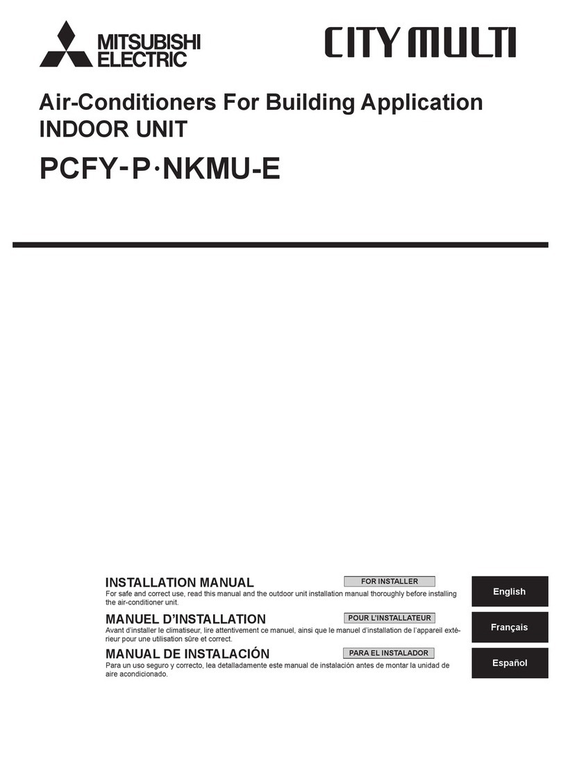 Mitsubishi City multi PCFY-P installation manual