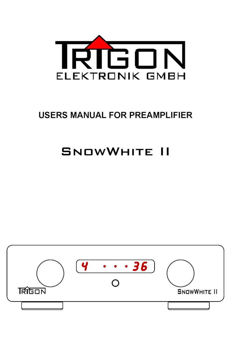 Trigon SnowWhite II User manual