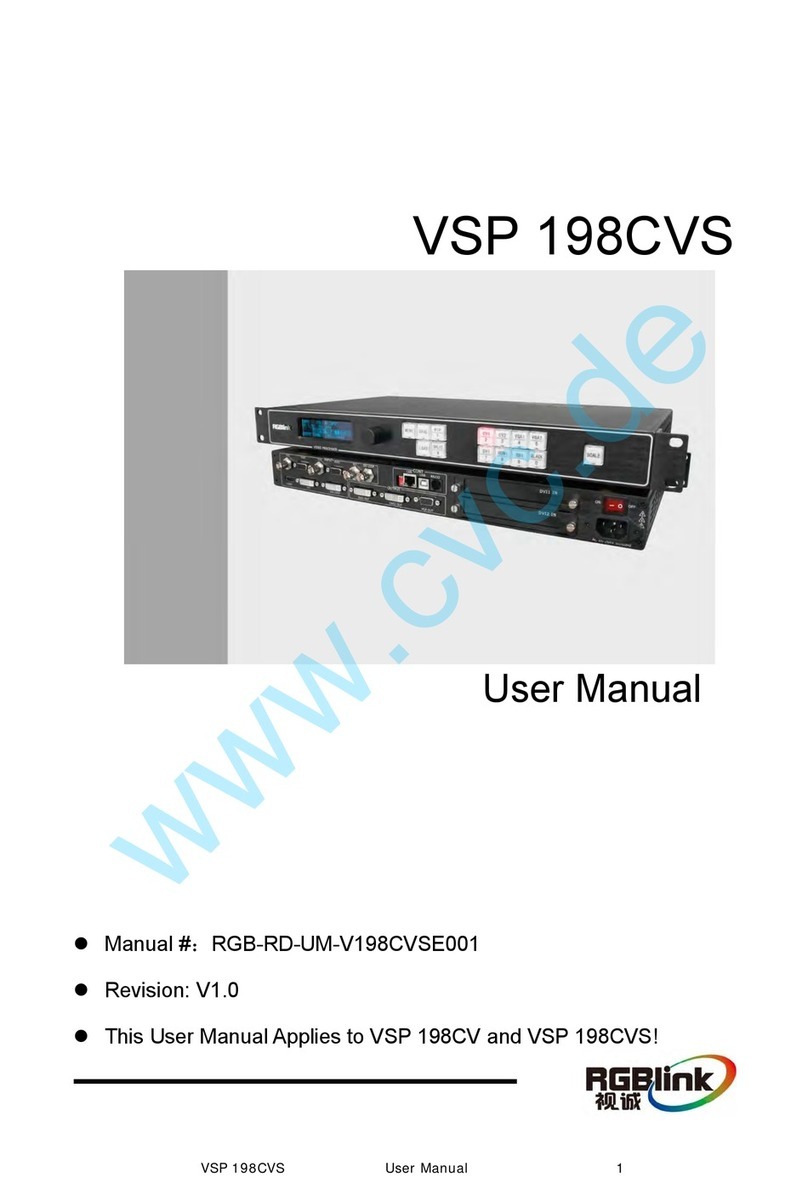 RGBlink VSP 198CVS User manual